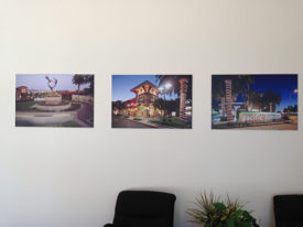 Frameless poster digital print