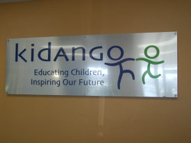 Kidango Lobby signs